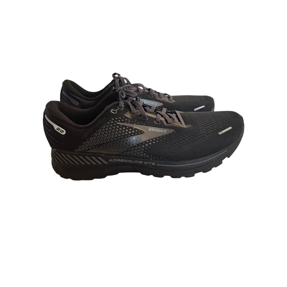 Brooks Adrenaline GTS 22 Black Running Shoes Men's Size 11.5 D 1103661D020 NWOT